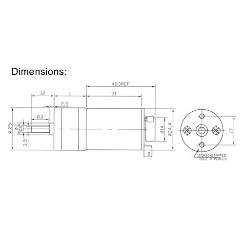 Image of DC 12V DIY Encoder Gear Motor 65mm Magnetic Gear Box with Motor Bracket Engine Wheel Kit Micro Reducer Motor Full Metal Gear Box, 333RPM Suitable for Smart Car Robot Model DIY