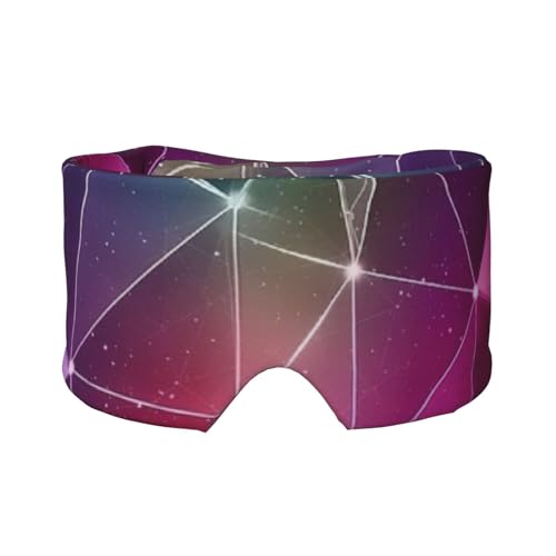 Orejeras opacas con estampado de constelación de galaxia roja, bloqueo de ruido, para adultos, niños, hombres y mujeres