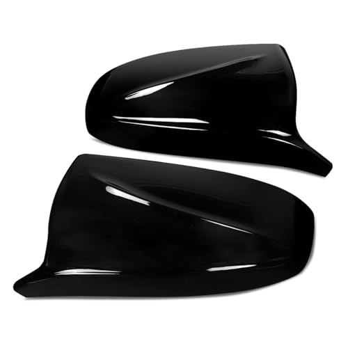 Paire de coques rétroviseurs style M noir brillant pour X5 E70 finition haut de gamme