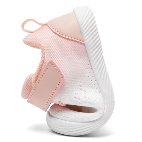 Image of MORENDL Toddler Sneakers Baby Boys & Girls Barefoot Shoes Lightweight Breathable Walking Running Tennis Athletic Sport Shoes