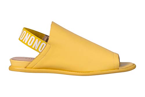 LF5997-3 Comfy Women's Leather Slippers Yellow2
