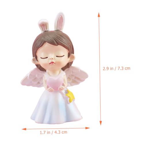 Figurita ángel pequeña con luz nocturna decorativa miniatura 2