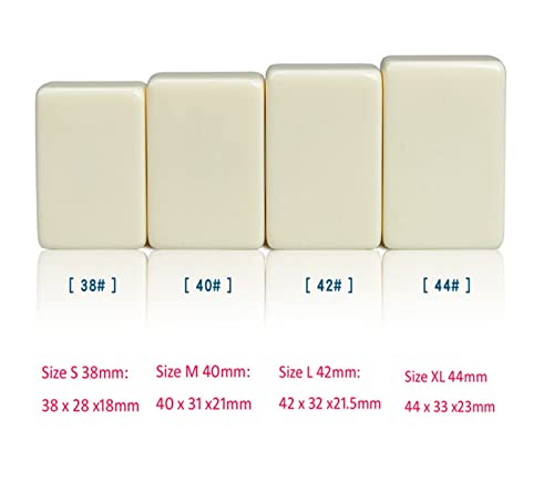 Juego de Mesa Mahjong 144 Piezas 40-42 mm Color Marfil miniatura 2