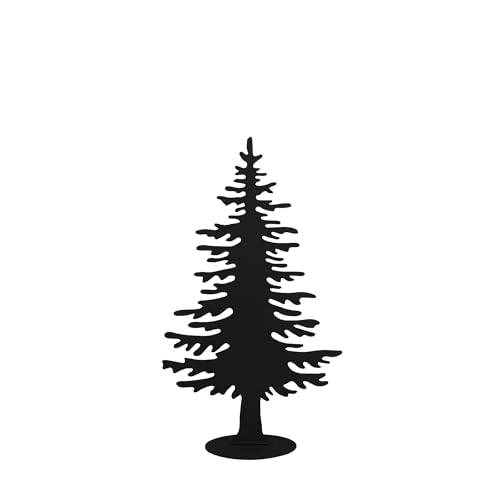 UNUS Tannenbaum aus Metall Schwarz, Weihnachtsbaum Deko Aufsteller für Innen...