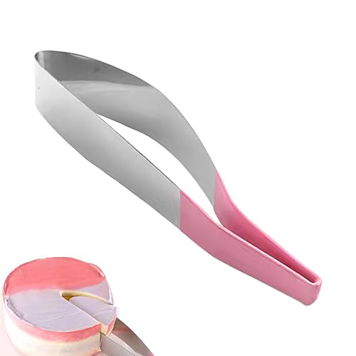 Kustimantu Molinillo de tartas de acero inoxidable para rebanadas uniformes, cortador de tartas | Herramienta elevadora para servidores de tartas, ajustable, reutilizable, de acero inoxidable, el