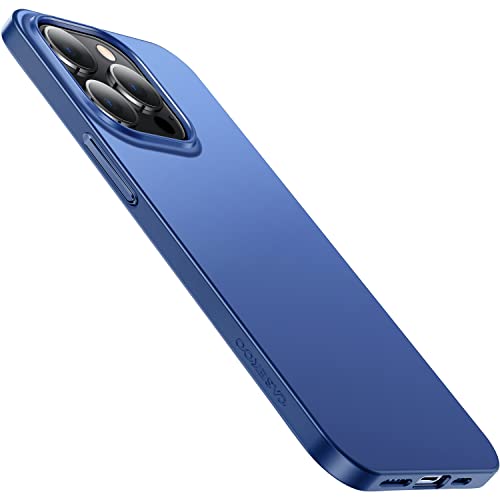CASEKOO Magnetic Stand for iPhone 13 Case [MagSafe-Compatible] [Full-Coverage Lens & Mil-Grade Drop Tested] Matte Hard PC Slim iPhone 13 Phone Case, Pacific Blue