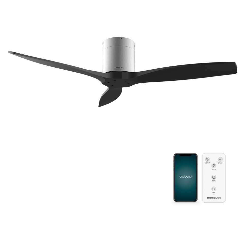 Cecotec Ventilador de Techo con Mando EnergySilence Aero 5500 Aqua Black&White Connected. Motor DC 40W, Diámetro 132cm, 3 Aspas, Bajo consumo, Wifi, Exteriores, Temporizador, Verano e invierno — view 17