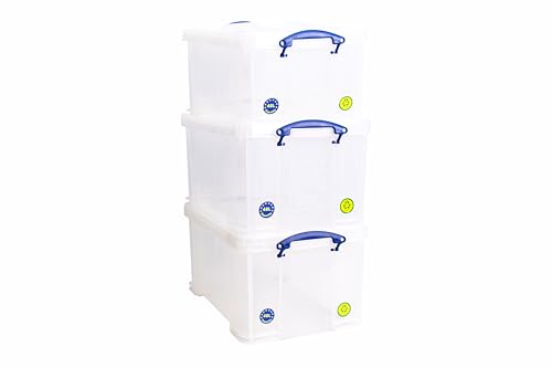 Really Useful Box 3 x 48 litres - 60 x 40 x 31,5 cm - Transparent