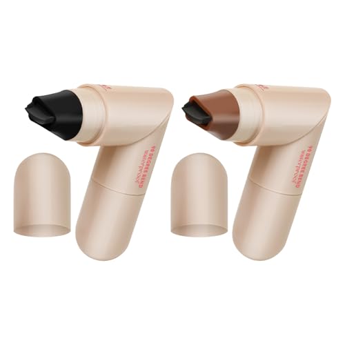 Eyeliner Stamp, Lápiz Delineador De Ojos De Doble Punta Resistente A Las Manchas - Delineador De Ojos En Forma De Sello,Negro/Marrón