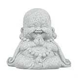 Figura de Buda en estilo arenisca, complemento perfecto para la decoración de tu jardín o sala de estar