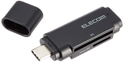エレコム メモリリーダライタ Type-Cコネクタ 直挿しタイプ SD+microSD用 ブラック MR3C-D011BK エレコム メモリリーダライタ Type-Cコネクタ 直挿しタイプ SD+microSD用 ブラック MR3C-D011BK