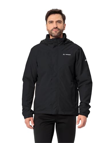 VAUDE Herren Fahrrad- Regenjacke Escape Bike Warm Jacket, wärmend, wasserdicht, winddicht und atmungsaktiv, black, M