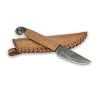 Hand-Forged Fergus Spring Steel Knife Sharp & Pointed Blade with Genuine Leather Bag Art & Culture Lovers – Total Length 19 cm – Original Madhammers Gift
