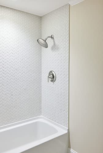 Moen 82971SRN Halle Spot Resist Brushed Nickel Shower Faucet Trim Set Featuring Wide Showerhead And Shower Lever Handle thumb #1