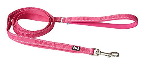 Hurtta Guinzaglio riflettente casual ECO su 100% poliestere riciclato, resistente allo strappo (180 x 20 mm, Ruby)