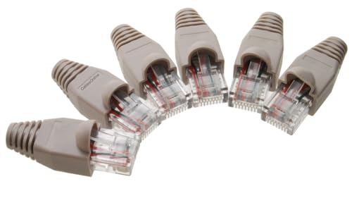 Image of CablesOnline 6-Pack 10 /100 Ethernet Loopback Plug, Pinout 1-to-3, 2-to-6, Gray TS-UL01-6