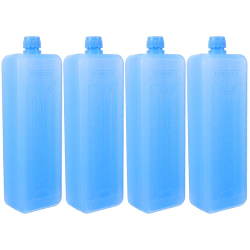 BESPORTBLE Ice Packs for Coolers, 4Pcs Reusable Ice Bottle Freezer Packs for Lunch Boxes, Cans, Coolers, Camping, Picnics, Beach, Fishing 7 * 1.56 * 2.3inch