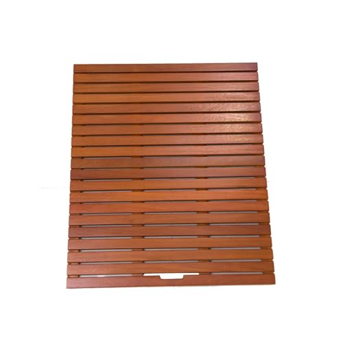 Peakjune Alfombra de baño de Madera,tarima Ducha Madera,Alfombra baño Madera,Alfombrilla Ducha Antideslizante Madera,Alfombrilla de baño de Madera para Sauna,para Ducha,Bañera,Sauna