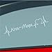 Hellweg Autocollant pour voiture Motif Krav-Maga battement de cœur arts martiaux compétition sport sticker amour verre dépoli