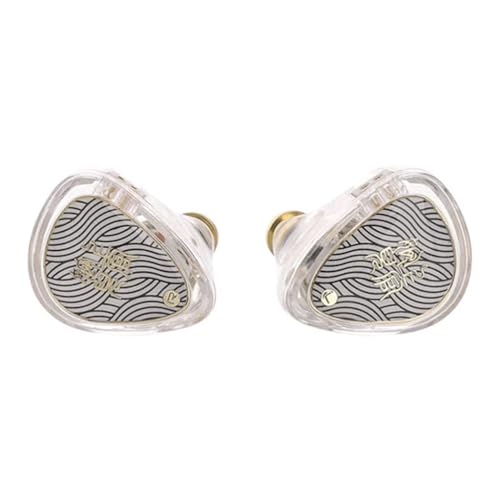 Image of Tangzu Wan'er S.G 2 Wired IEM Earphone with Mic, 10mm PET Diaphragm Dynamic Driver In-Ear Monitor earbuds with Ergonomic Resin Housing, Detachable 0.78mm 2-Pin Silver-Plated (White, 3.5mm, Mic)