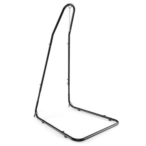 COSTWAY Hängesesselgestell höhenverstellbar, Gestell für Hängesessel/Hängestuhl, Hängestuhlgestell bis 150 kg belastbar, Hängestuhlständer Metall, Hängesitzständer