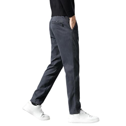 Pantalon décontracté homme tendance droit drapé fluide et léger