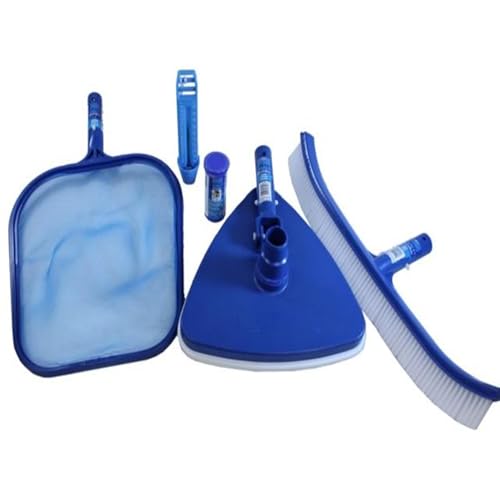 HydroTools Premium Swimming Pool Cleaning Maintenance Kit with Test Strips - 18