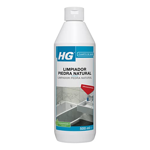 HG Limpiador Baños y Cocinas para Mármol / Piedra Natural con Efecto Brillante e Higiénico, 500 ml