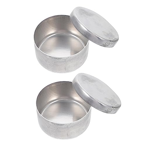 COSMEVIVI Practical Aluminum Weighing Can Soil Collection Jar Lab Weighing Holder for Chemistry Biology