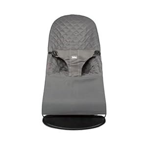 Funda para Hamaca bebé. Funda Belltop Compatible con Hamaca BabyBjörn Balance, Soft & Bliss. Asiento bebé para balancín: hipoalergénico. Ajuste ergonómico – Gris