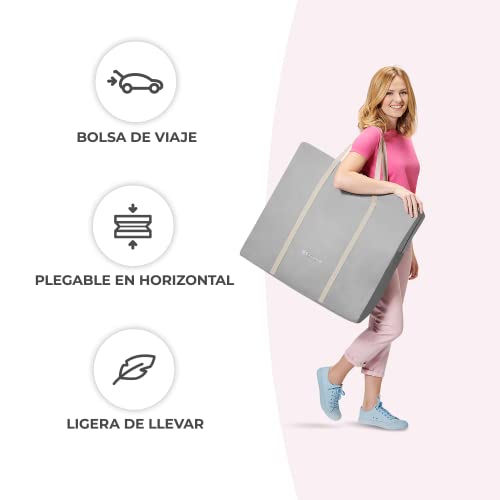 kk Kinderkraft Cuna Bebé Lovi, Moisés, Bolsa de Transporte, Juegos, Viaje, Gris - imagen 5