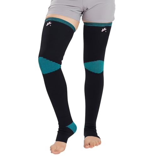 Image of Flamingo Premium Varicose Vein Stockings | Medical Compression Stockings for Varicose Veins & Swelling | Compression Socks for Men & Women | Size - Small | 1 Pair |