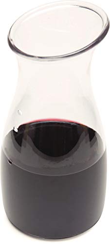 Image of Carlisle Plastic Carafe, 0.25 L, Water, Juice and Wine, Clear, 12-Pack