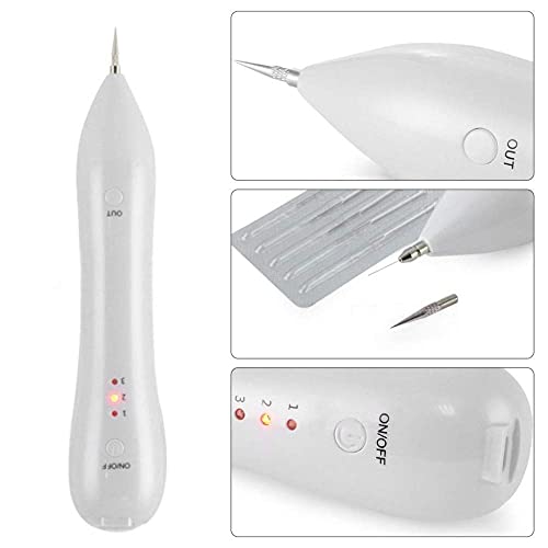 Kostech Professional Electric Freckle Skin Tag Remover Mole Dark Spot Wart Speckle Tattoo Removal Pen Multi-Speed Adjustable - Image 3
