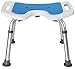 Montaż krzesła do kąpieli Regulowany niebieski stołek łazienkowy dla kobiet w podeszłym wieku Krzesło do kąpieli ze stopu aluminium Stół antypoślizgowy bez oparcia Stołek prysznicowy,bezpieczeństwo w