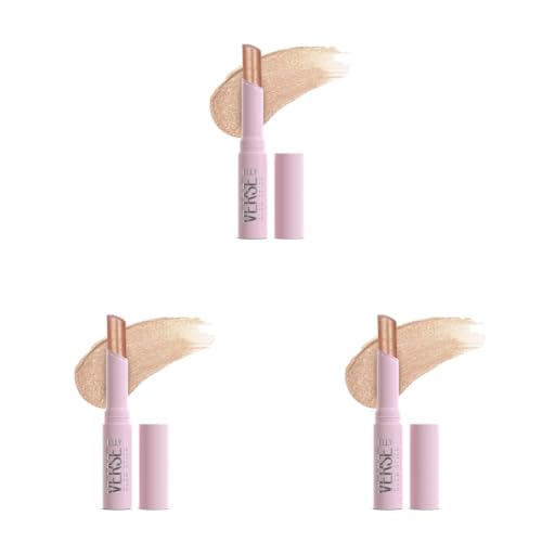 Image of Swiss Beauty Jelly Verse Eyeshadow Glow Stick | Rich Colour Payoff | Crease-Proof | Sparkling Shine | 6 Stellar Shades | Shade- 3. Solar Flash, 3g (Pack of 3)