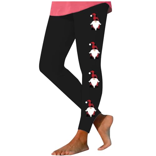 Christmas Leggings for Women Cute Xmas Graphic High Waist Slimming Tights Workout Gym Yoga Pant Ugly Christmas Outfit