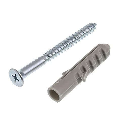 Parafuso Fenda Phillips Cabeca Chata Com Bucha - Saco Bemfixa 8 Mm