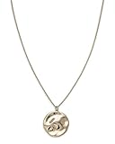 Diese Kette mit goldenem strukturiertem Münzen Anhänger ist inspiriert von dem künstlerischen Flair des East Village und wird deinem Outfit einen klassisch kühnen Look verleihen