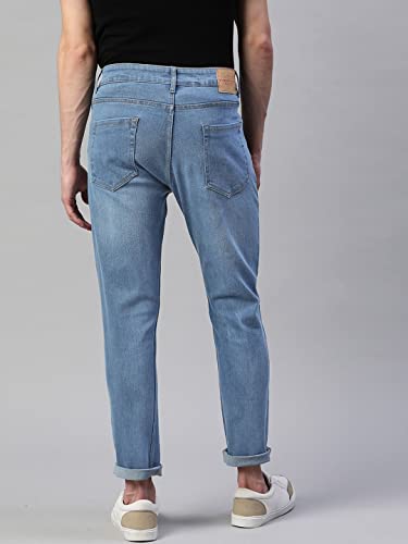 Image of Hubberholme Men's Stretchable Slim Fit Jeans - Casual Cotton Jeans for Men