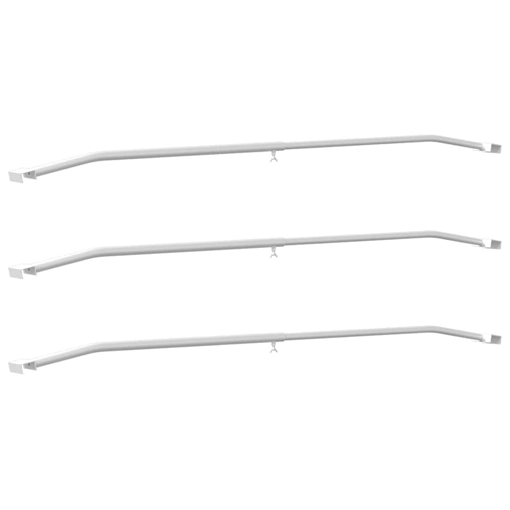 3 szt. uchwyt do plandeki do przyczepy, regulowany drążek podporowy 102-155 cm, aluminiowe poprzeczki do plandeki przyczepy, odporne na warunki atmosferyczne