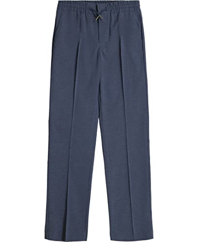 Calvin Klein Boys Flat-Front Suit Dress Pant, Drawstring Closure