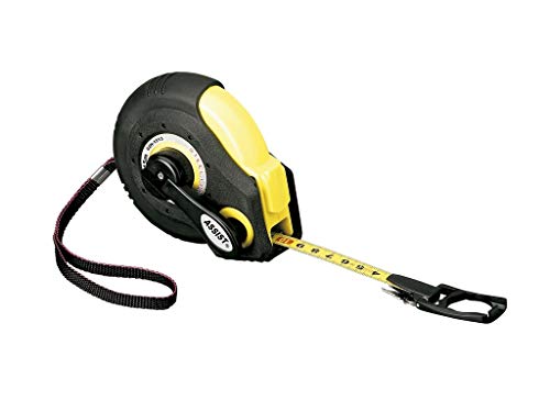 Cinta métrica 30 m x 13 mm, duradera y flexible, ideal para medir grandes distancias en construcción y diseño.