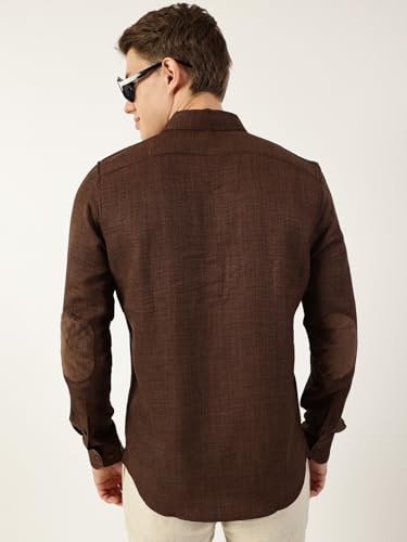 Image of Thomas Scott Men's | Solid | Full Sleeve | Regular Fit | Polyester | Button Down Collar | Casual Shirt
