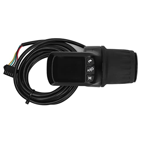 Luqeeg Brushless Motor Controller, Black ABS Brushless Motor Controller Speed Controller LCD Idisplay Full Grip Half Grip Set for Electric Scooter 24V 36V 48V 350W