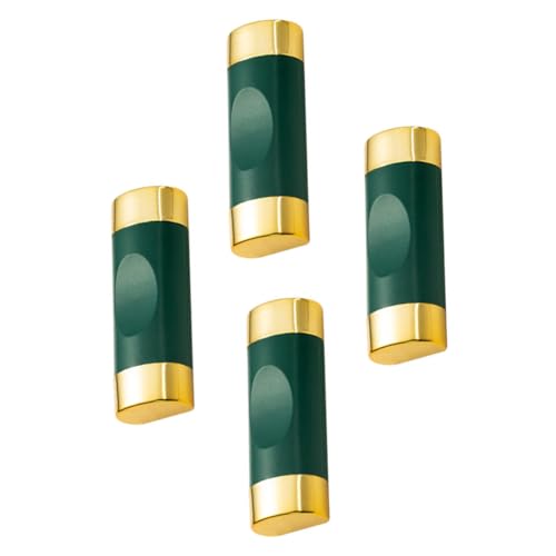 DECOMELODY 4個 合金製北欧グリーン箸置き点 実用的でおしゃれな箸ホルダー 軽量で掃除簡単 家用テーブル装飾に
