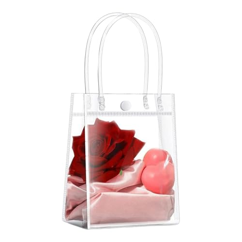 Bolsas de Obsequios | Transparente Impermeable Portátil - Bolsas de Favor de Reutilizables,Para Bodas San Valentín Pascua Vacaciones Golosinas Galletas Comida Ramo