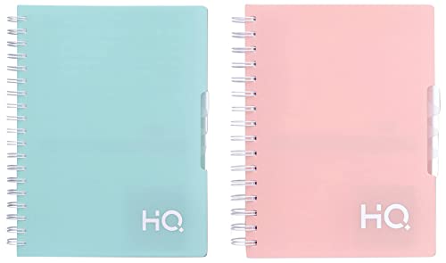 Image of Binding Notebook Five Subject Spiral Wiro Notebook | A5 Size (14.8cm x 21cm) | Single Line | 300 Pages | Salmon Pink