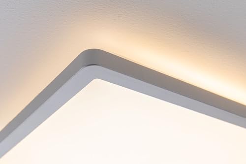 Paulmann 70995 LED Panel Atria Shine 420x420mm 3-Step-Dim Square incl. 1x22 W dimmable Warm White Matt Chrome Plastic Light Panel Ceiling Panel 3000 K - Image 3