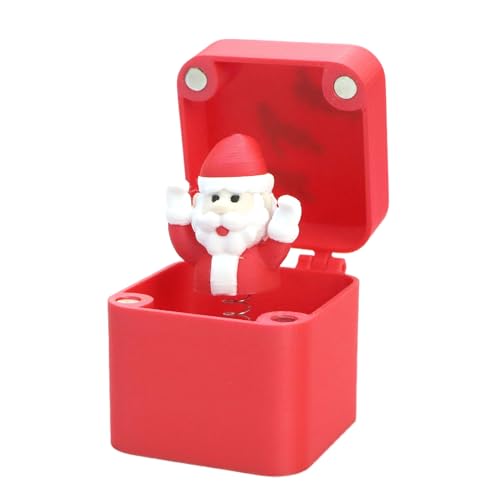 おもしろい いたずら ボックス - サンタクロース ユーモア クリスマスデコレーション,子供 用 貯金箱 ギャグ 玩具,キャンディ コイン ジュエリー 収納 用 子供 大人 家族 誕生日 ホリデー パーティー フゴード